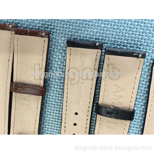 Customize Calf Leather Watch Band with Quick Release Spring Bar 18mm 20mm 22mm Interchangeable Strap
